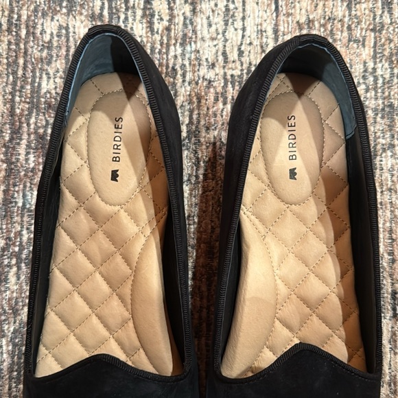 NIB! 🖤 Birdies The Heron, Black Suede, Size 10 - Picture 7 of 10